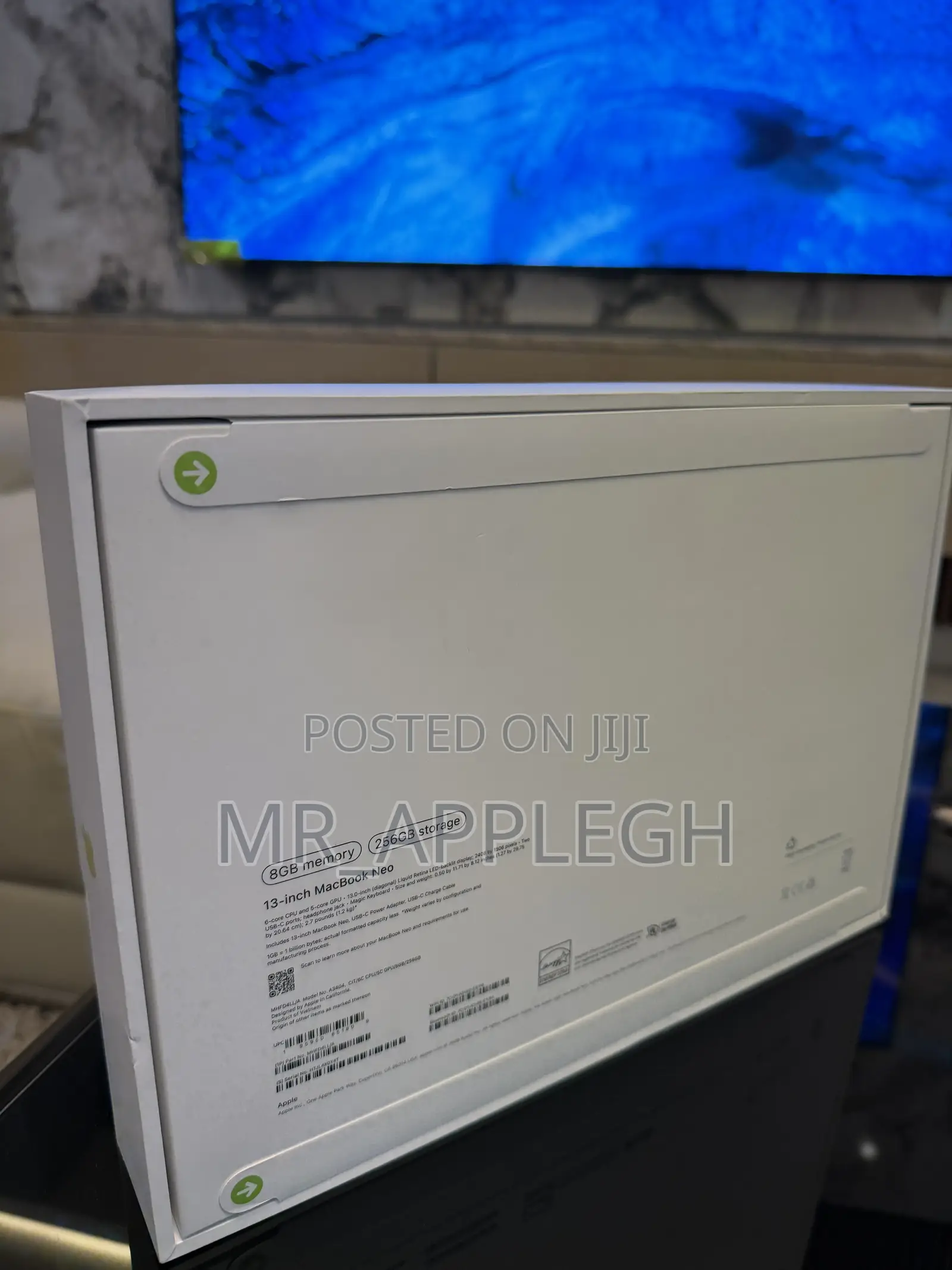 New Laptop Apple MacBook Neo 2026 8GB Apple M1 SSD 256GB