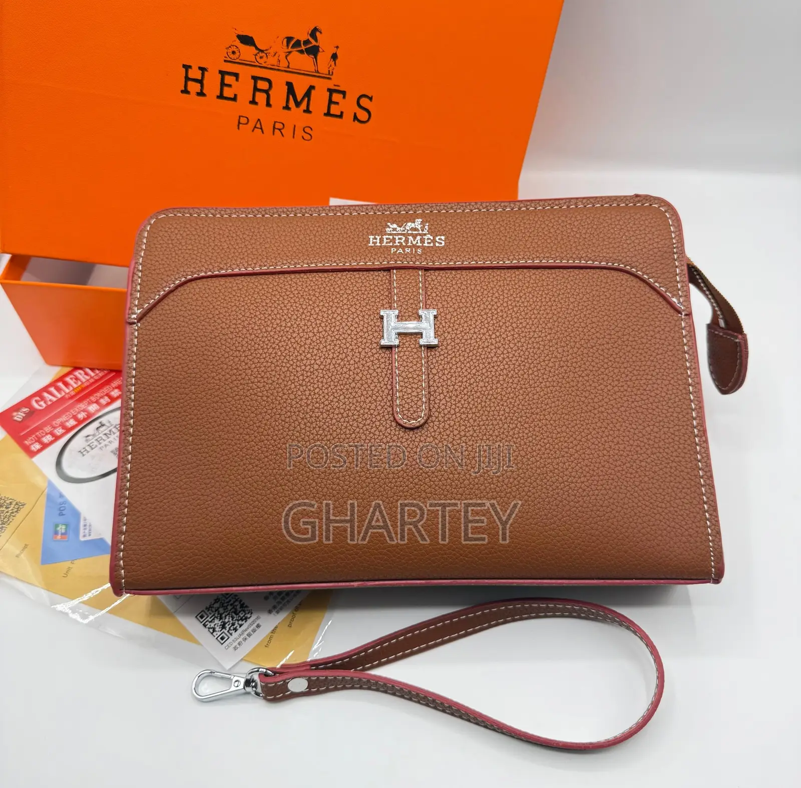 Hermès-Style Luxury Leather Handbag – Elegant Sophisticated