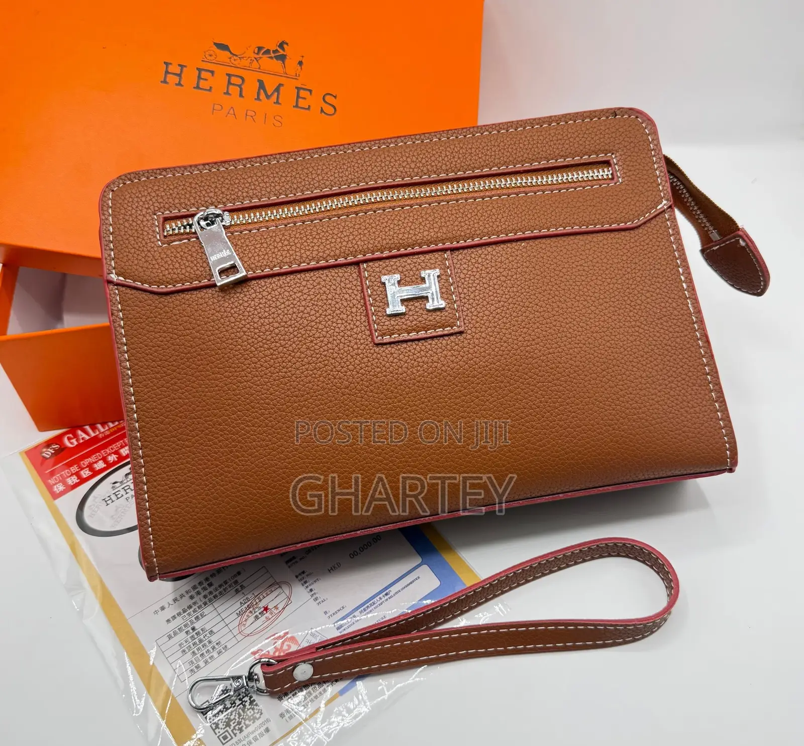 Hermès-Style Luxury Leather Handbag – Elegant Sophisticated