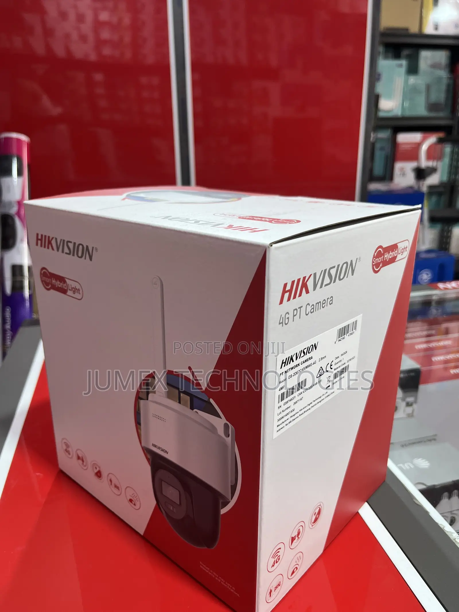 Hikvision 4g Sim Pt Smart Hybrid Light Canera Ds-2de2c400mwg-4g