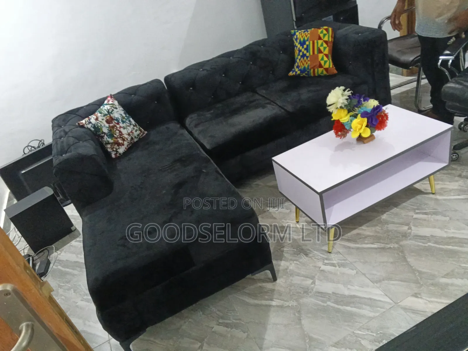 Sofa L Shape With Single Plus Center TABLE