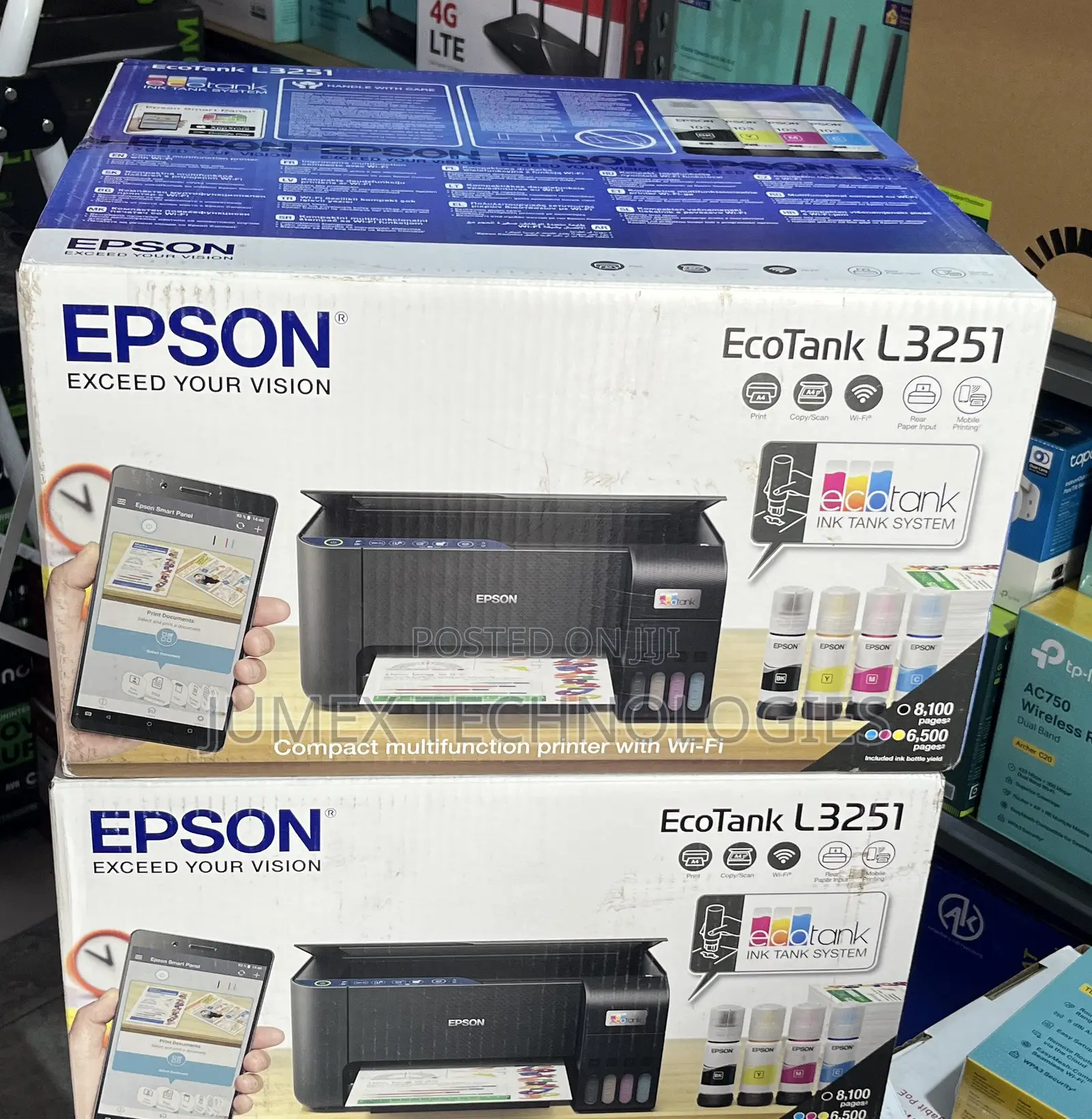 Epson L3251 All in 1 Ecotank Printer Wireless Exceed Your Vision Epson