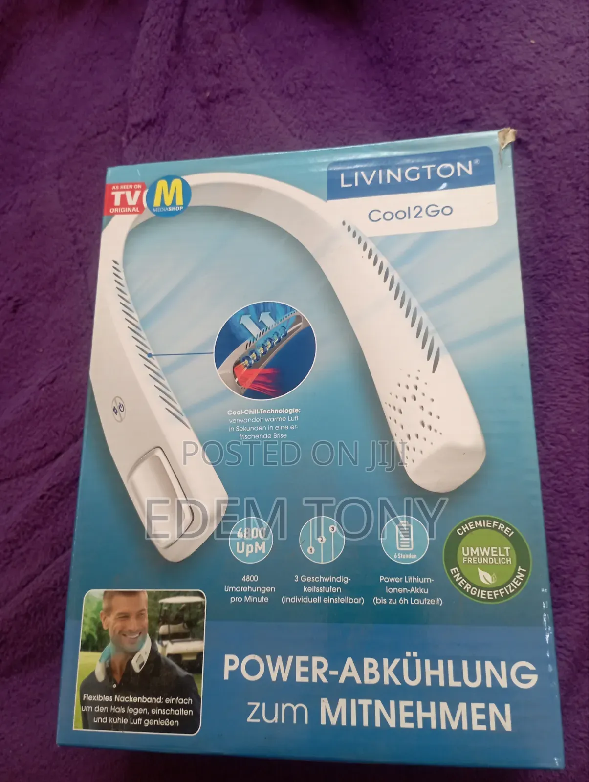 The Livington Cool2Go Wearable Personal Neck Fan