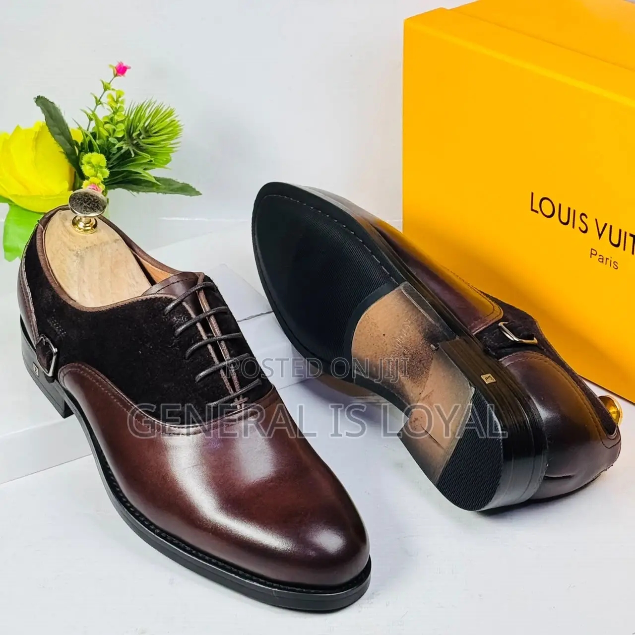 Louis Vuitton Brown Shoe With Combination of Leather and Suede
