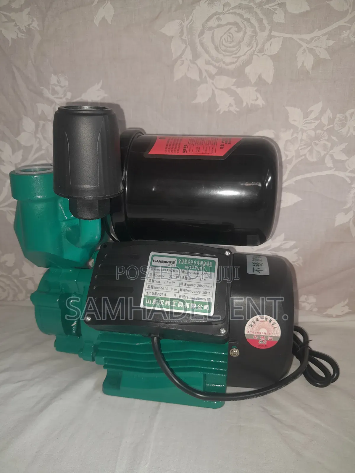 Self Priming Hot and Cold Water Pump