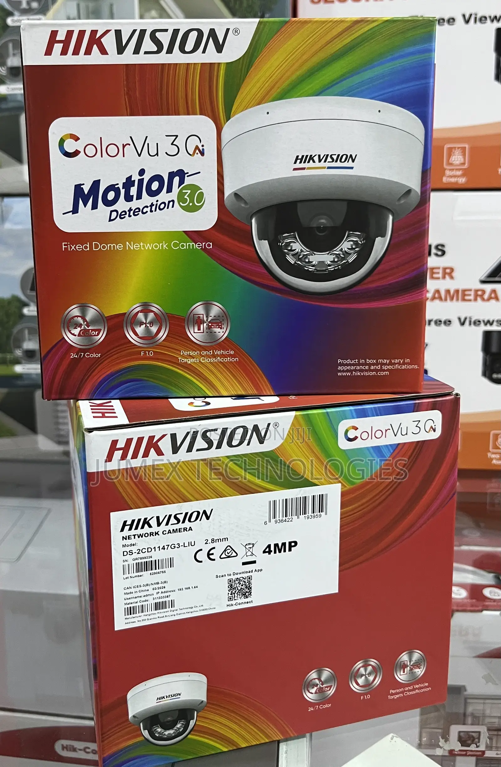 Hikvision 4mp Ip Camera Colorvu 3.0 Ds-2cd1147g3-Liu Dome