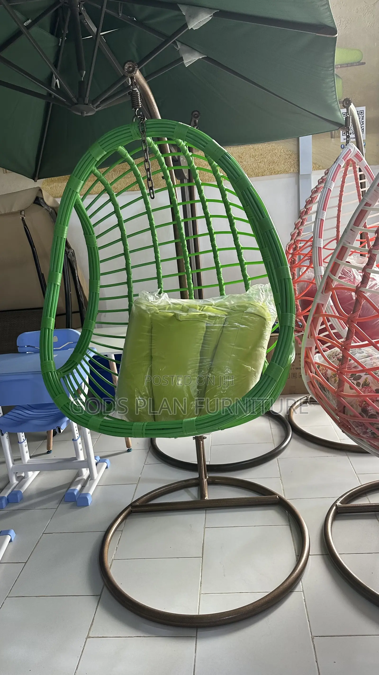 Green Garden Swing Chair (FM)