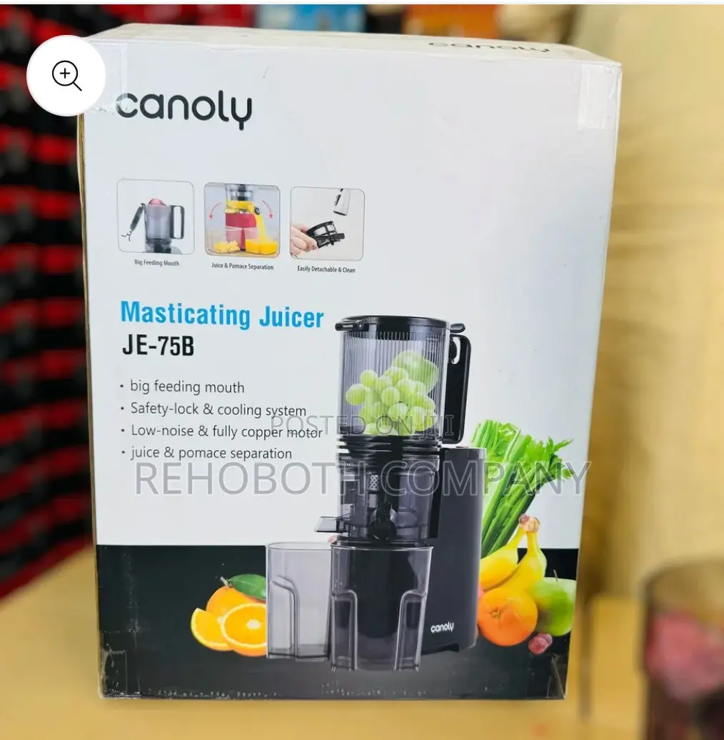 CANOLY UK Cold Press Juicer JE-75B (Slow Juicer, 250W)