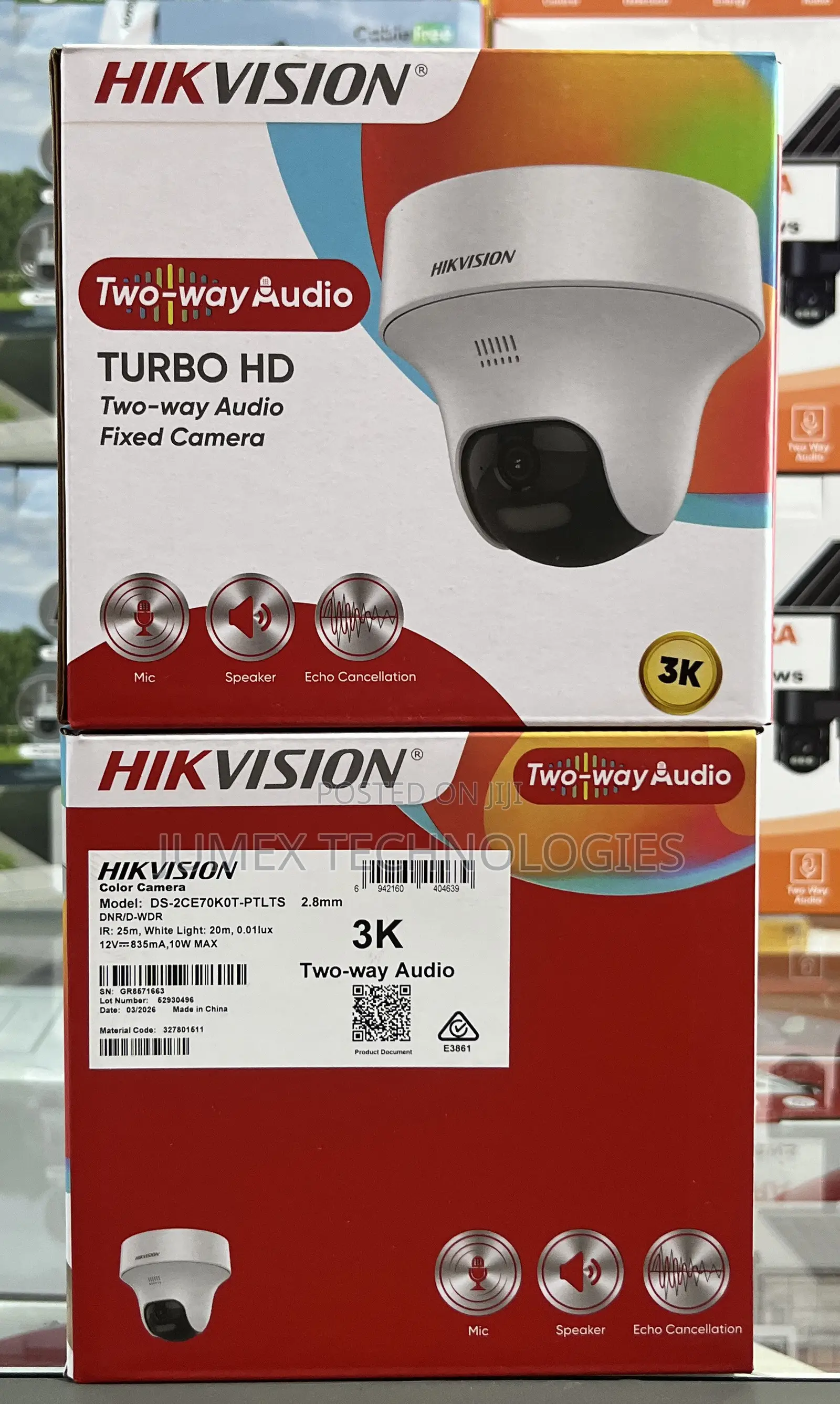 Hikvision / 5mp Two-Way Audio Camera Pt Ds-2ce70k0t-PTLTS Analog