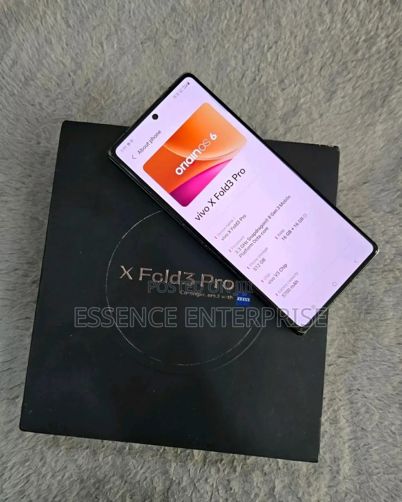 New Vivo X Fold3 512 GB Black