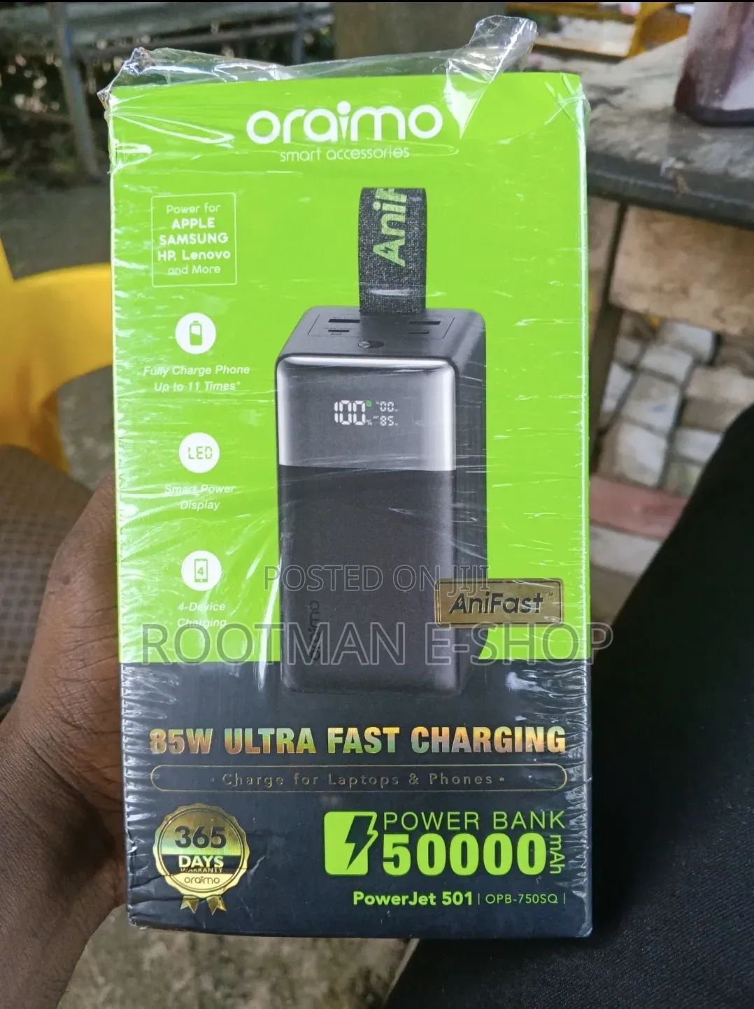 Oraimo PowerJet 501 50000mAh (85W Fast Charging) Laptop Charging