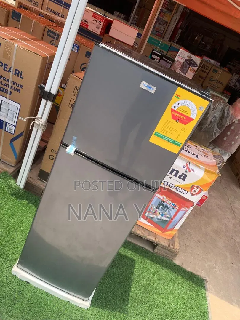 Nasco Quality Double Door Fridge 158 Litres Top Freezer