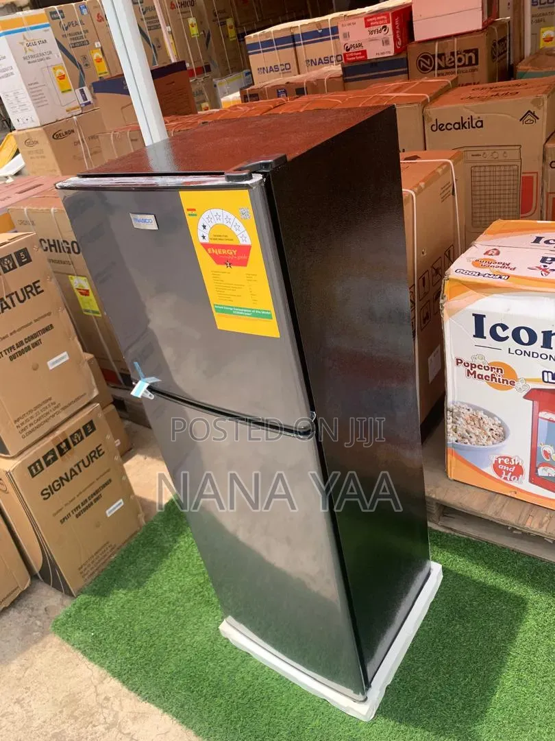 Nasco Quality Double Door Fridge 158 Litres Top Freezer
