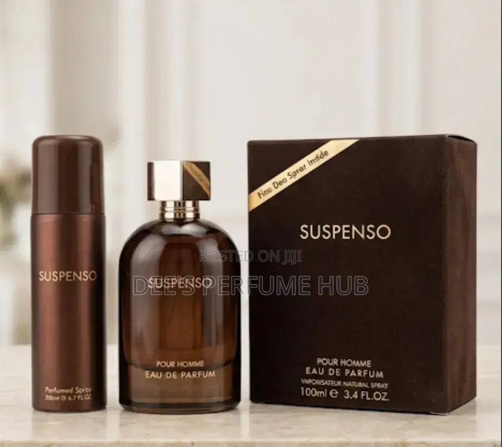 Fragrance World Suspenso Pour Homme EDP (100ml) + Free Deodorant Spray