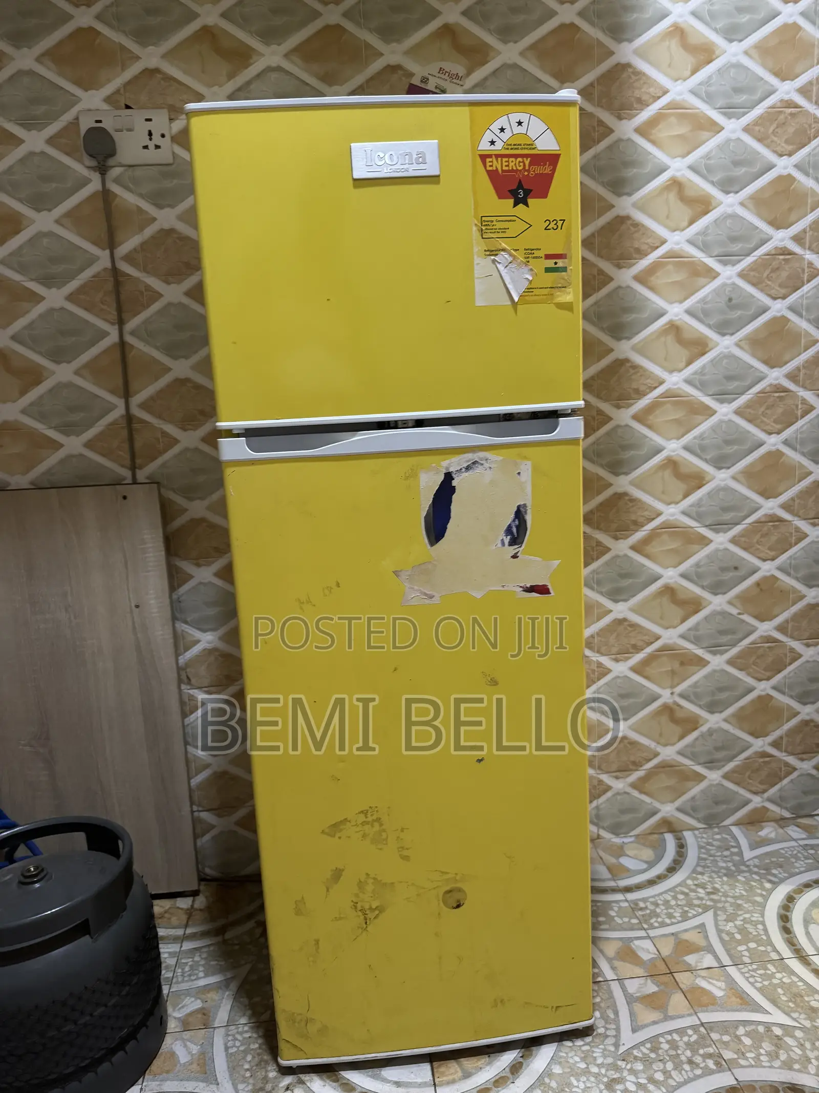 Icona Double Door Refrigerator – Used, Good Working Condition