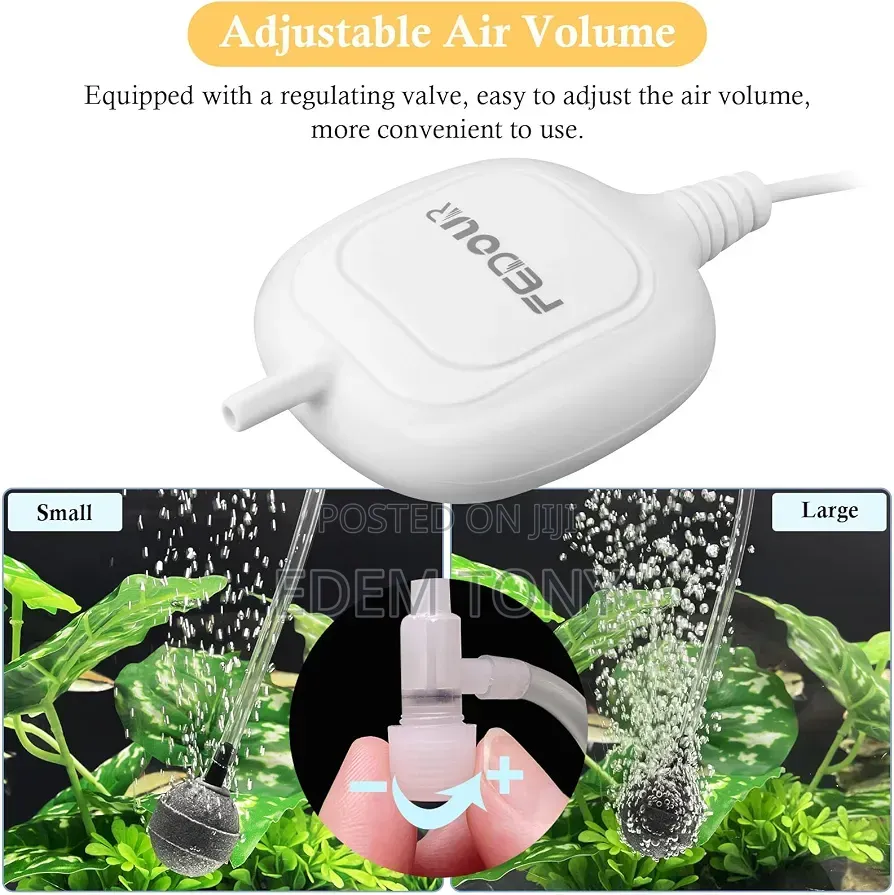 FEDOUR Mini Aquarium Air Pump, Nano Ultra Quiet Fish Tank Aerator