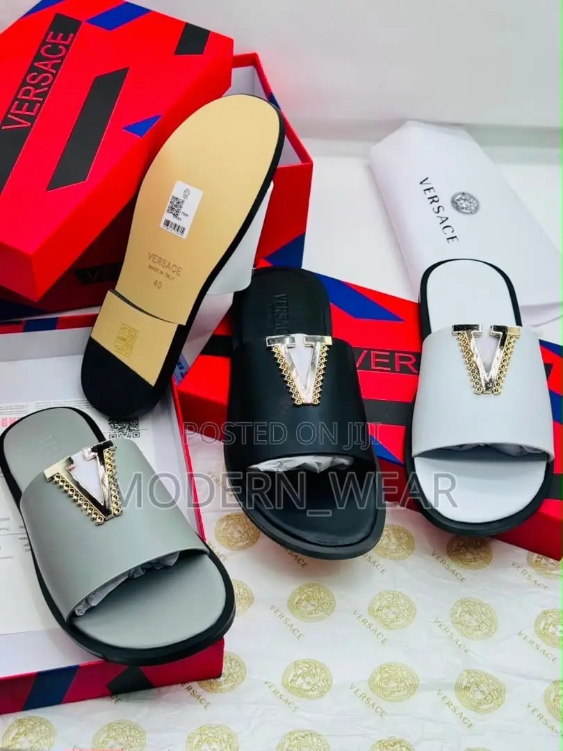 Super Quality and Executive Versace Brand of Flat Sole Slippers