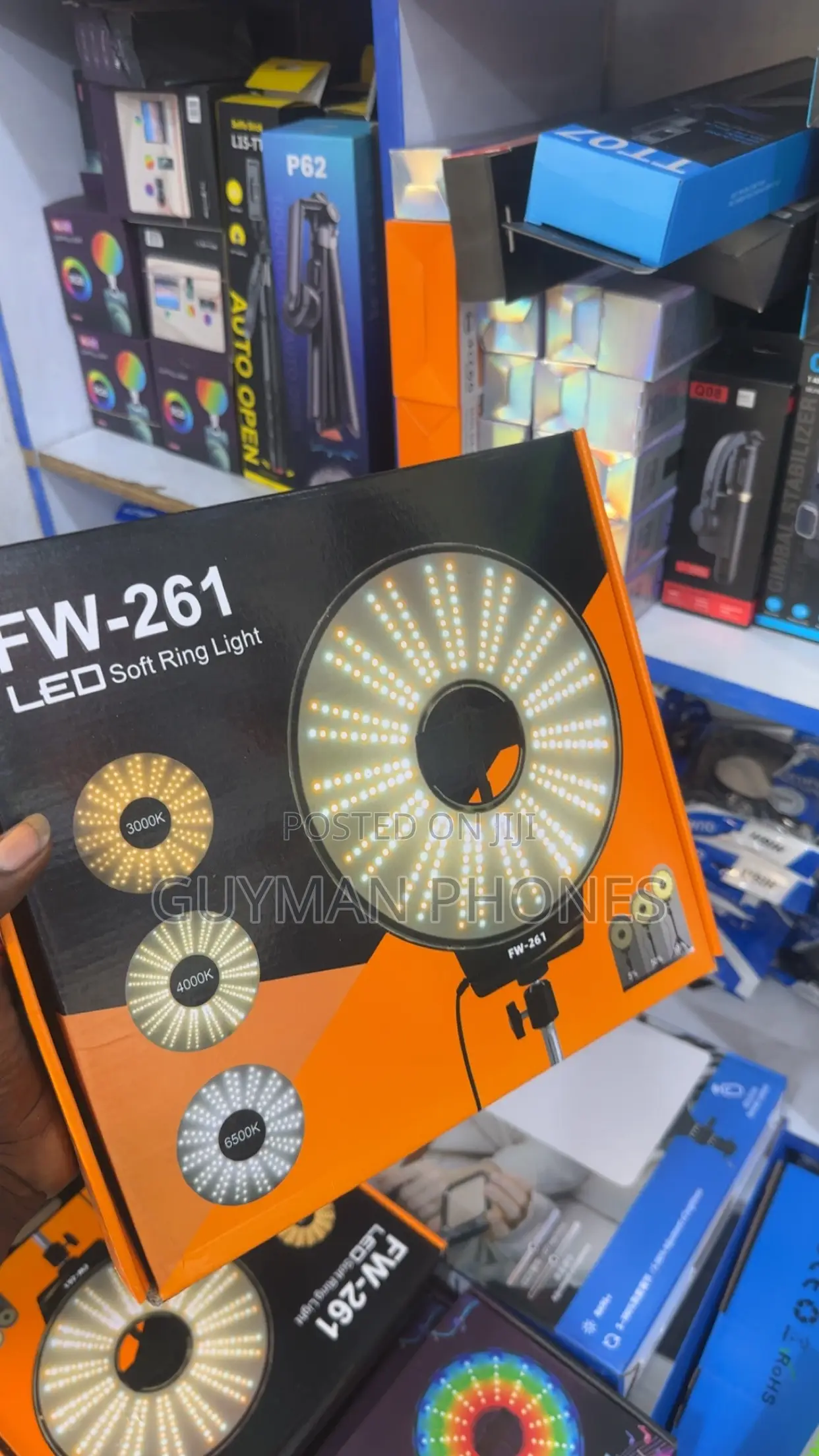 Fw-261 Led Ring Light + Tripod Stand