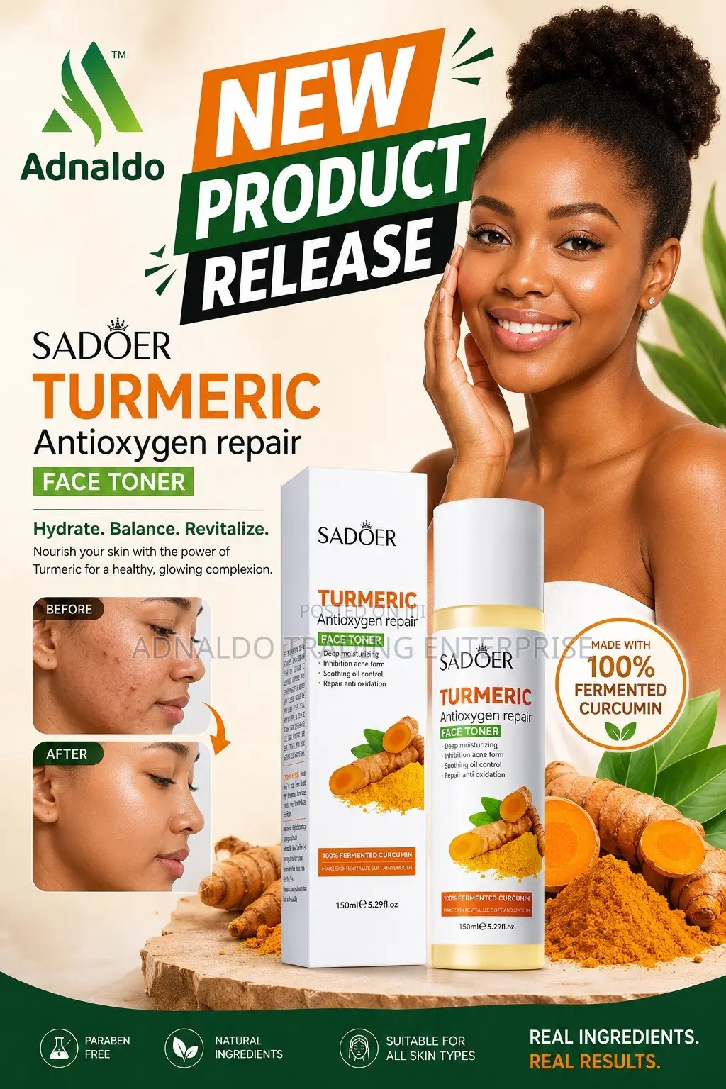 Tumeric Face Tonner