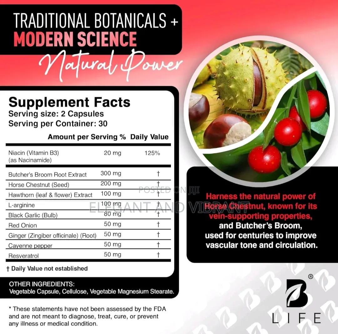 Circulation Complex for Varicose Veins - Resveratrol, Horse Chestnut