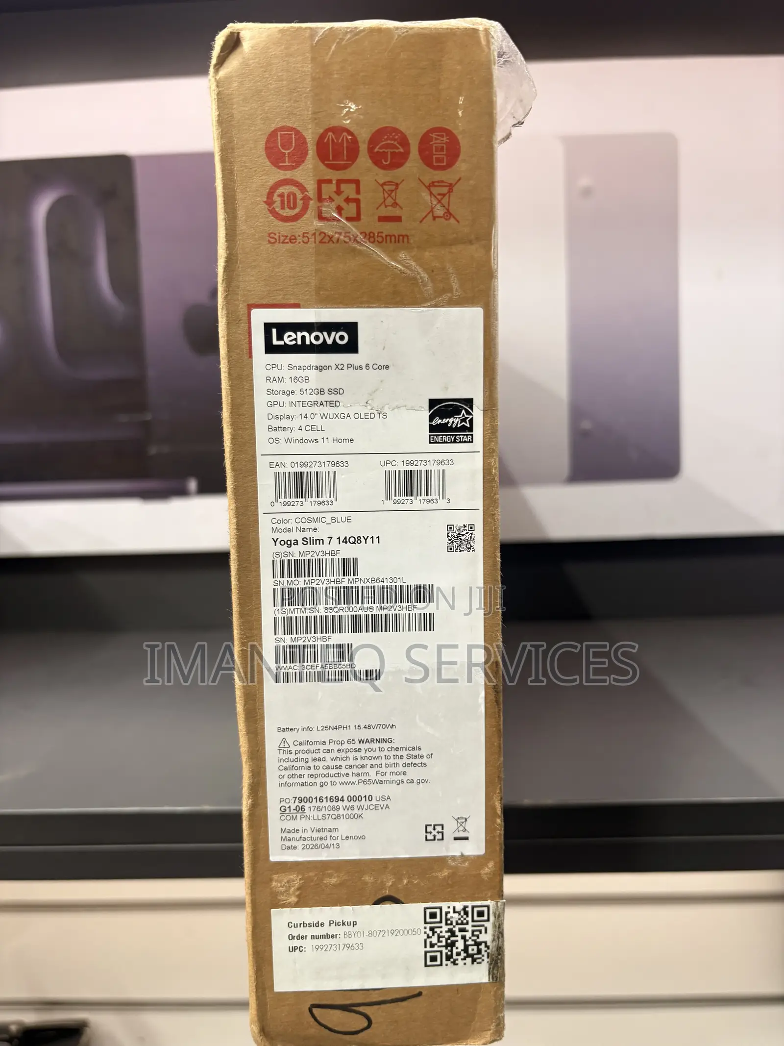 New Lenovo Yoga 7 15ITL5 16GB Qualcomm Snapdragon X Plus SSD 512GB