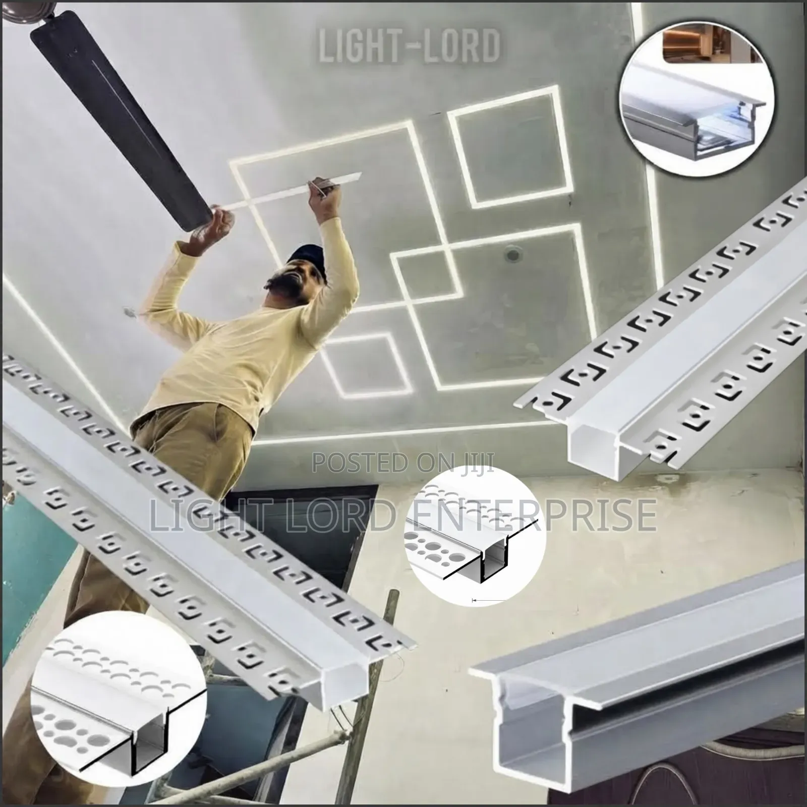 Hotsales Wholesale Pop Plaster Board Aluminum Profiles Channel 10feet