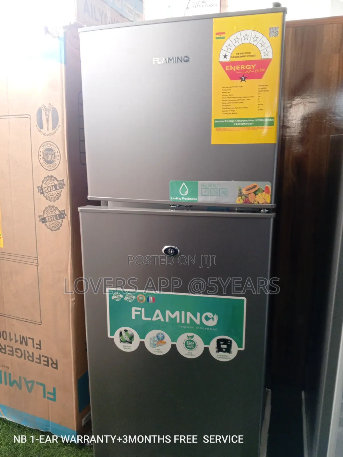 A Brand New Top Freezer Flamino Refrigerator