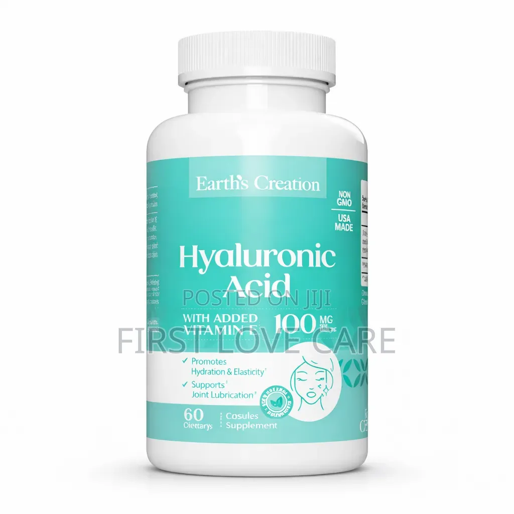 Hyaluronic Acid 100 Mg + Vitamin E – Deep Skin Hydration, Elasticity