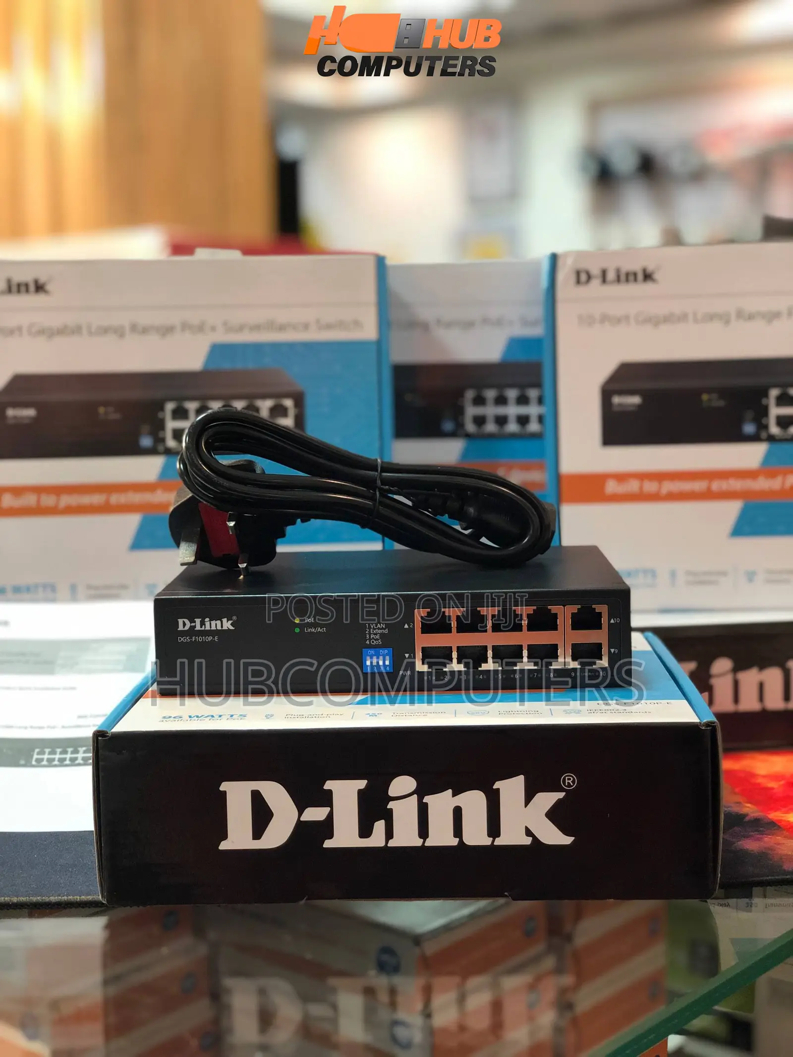 D-Link (Dgs-F1010p-E)10-Port Gigabit Longrange Poe Surveillance Switch