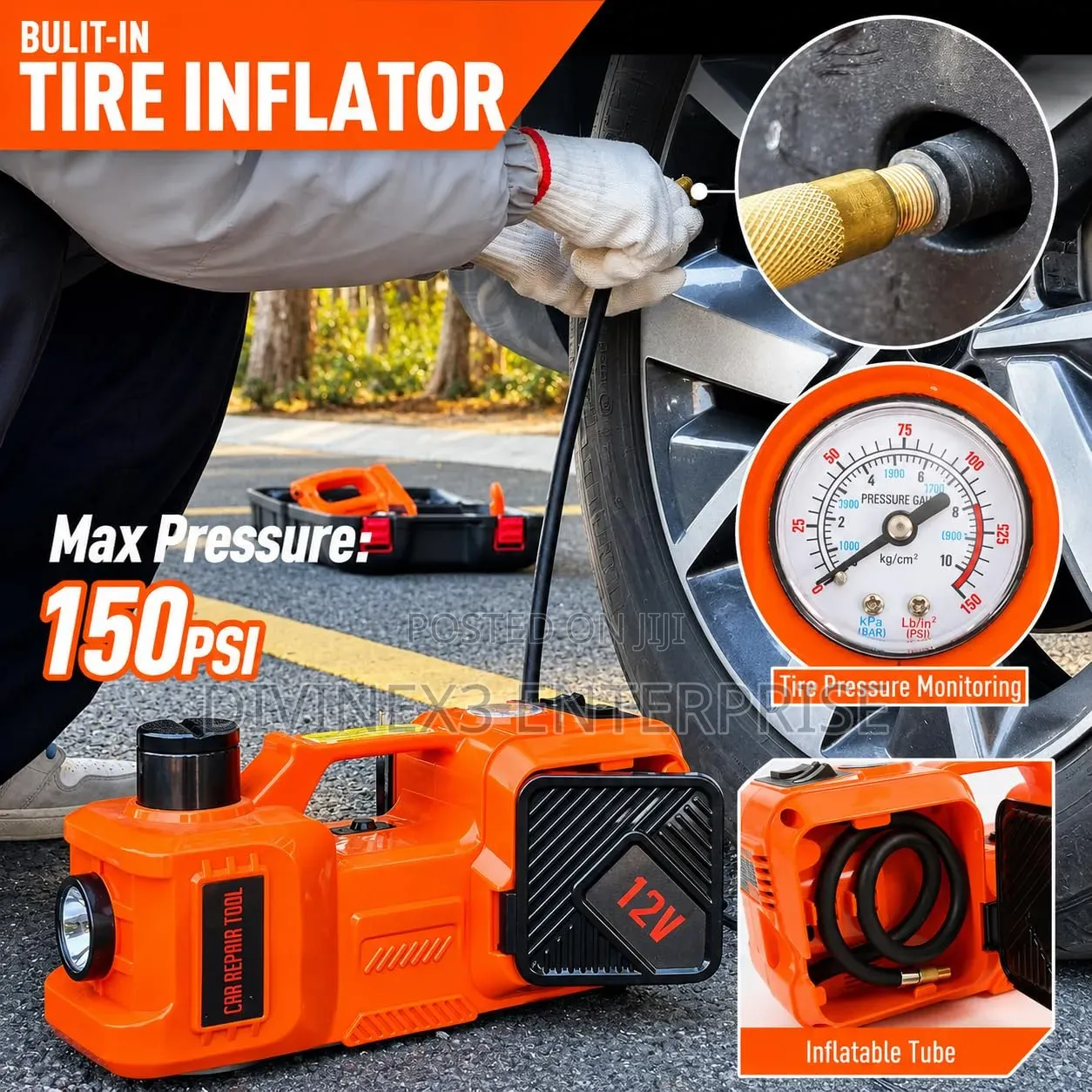 5-Ton 3-in-1 Electric Car Jack