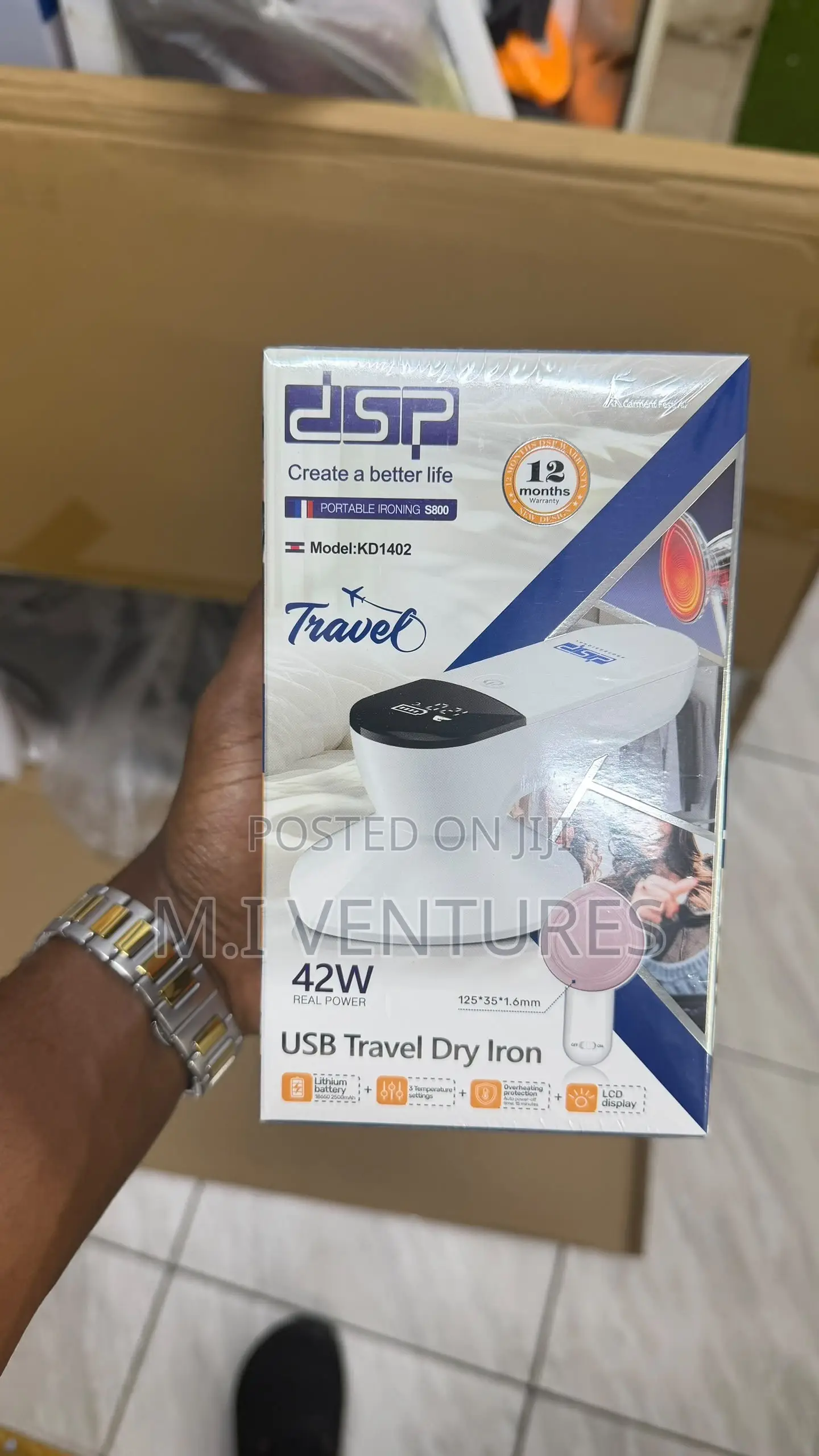 Mini Rechargeable Travel Iron