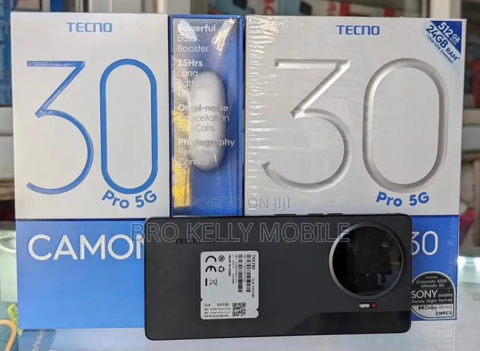 New Tecno Camon 30 Pro 5G 512 GB Black