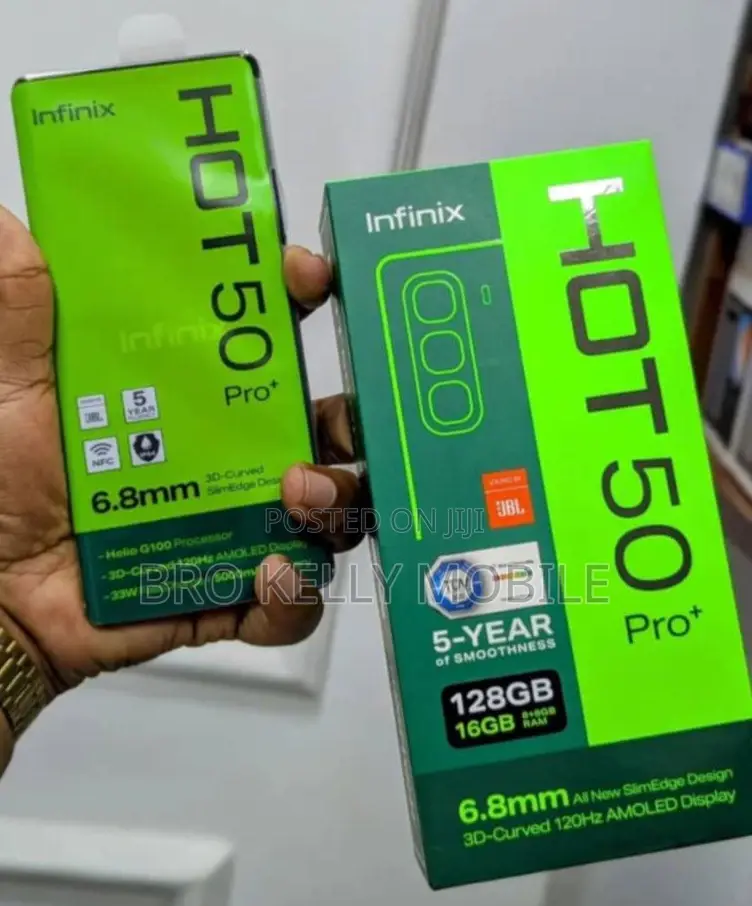 New Infinix Hot 50 Pro+ 4G 256 GB Black