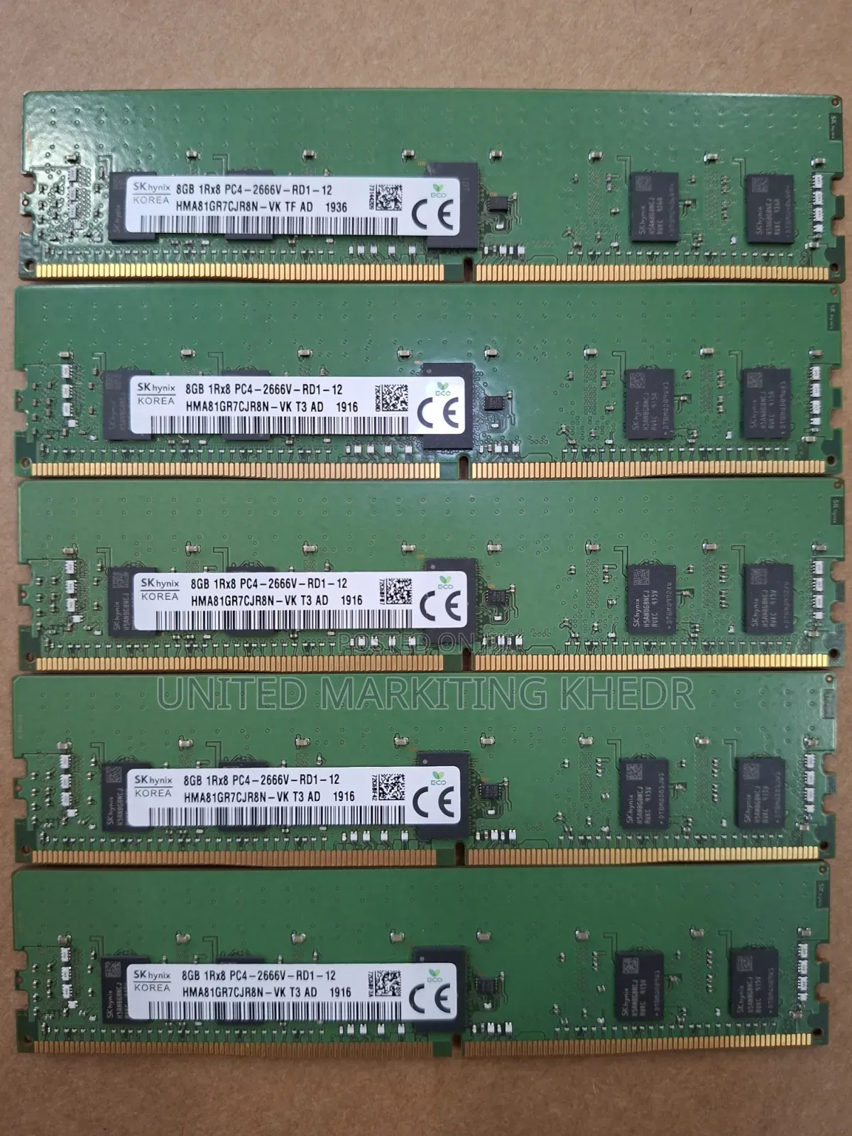 8GB 1R×8 PC4-2666-RD1-12 Server Ram Compatible With Dell PowerEdge