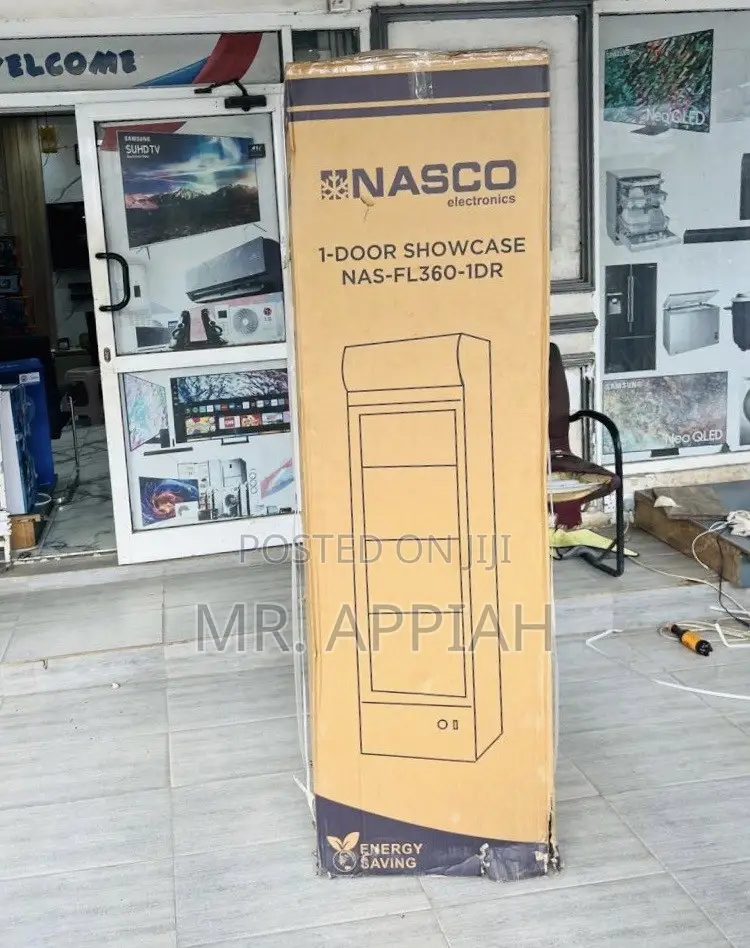 Super Adorable Nasco Glass Door Beverage Cooler(Nas360fl-1dr)298L