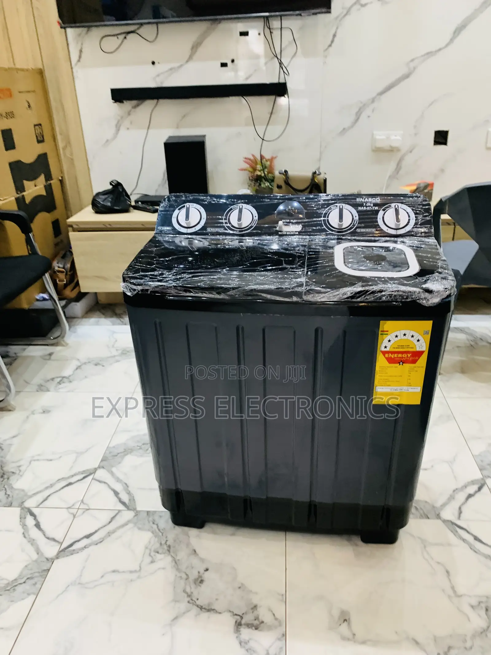 Limited Stock Nasco NAS-07-TW 7kg Semi Auto Twin Tub Washing Machine