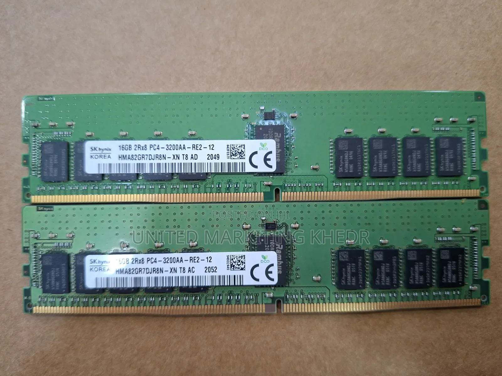 Hynix HMA82GR7DJR8N-XN 16GB DDR4-3200MHz PC RDIMMServer RAM Memory