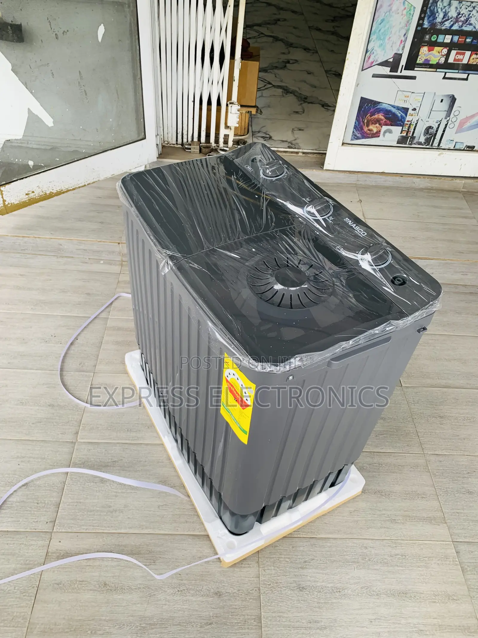 Place Your Order the Nasco NASTT-JS110 11kg Twin Tub Semi-Auto Washing