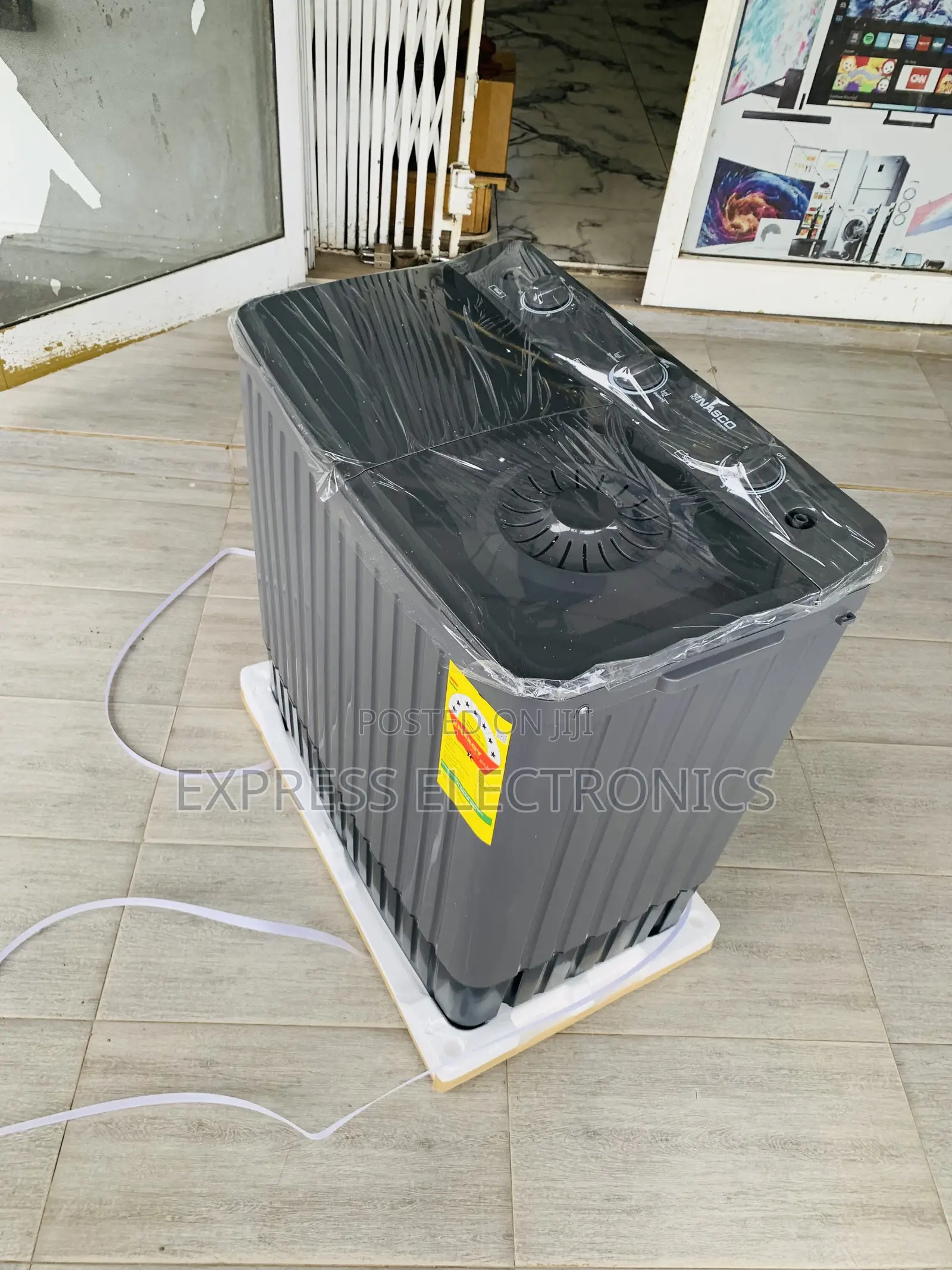 Place Your Order the Nasco NASTT-JS110 11kg Twin Tub Semi-Auto Washing