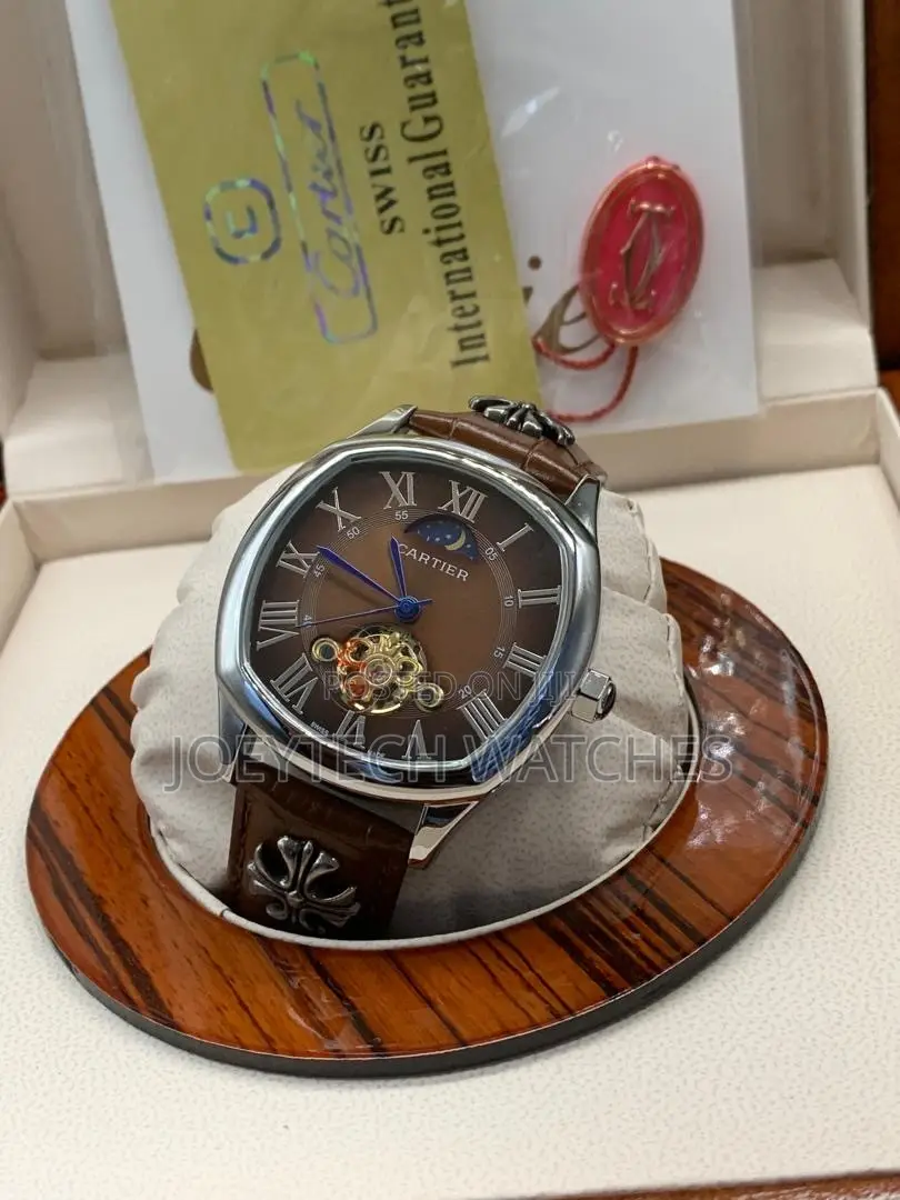 Cartier-Inspired Tonneau Automatic Tourbillon Watch