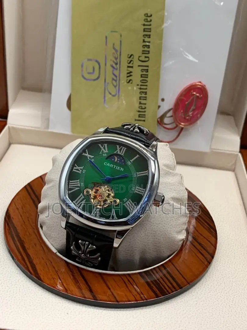 Cartier-Inspired Tonneau Automatic Tourbillon Watch