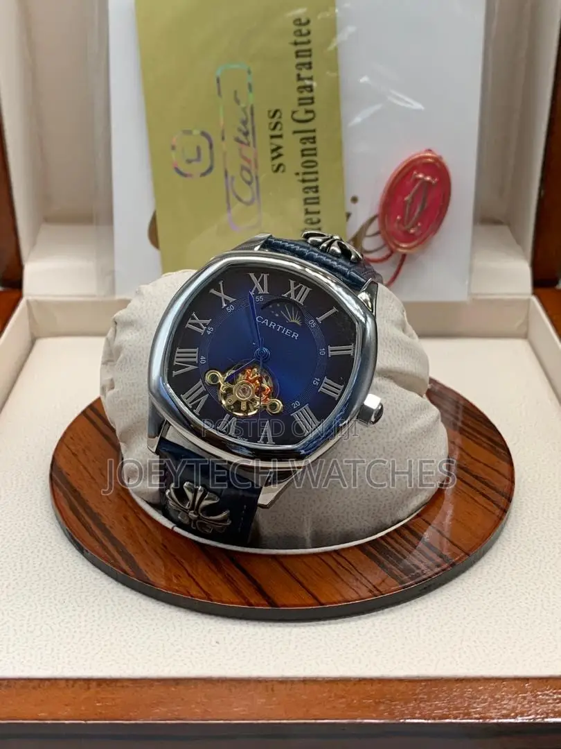 Cartier-Inspired Tonneau Automatic Tourbillon Watch