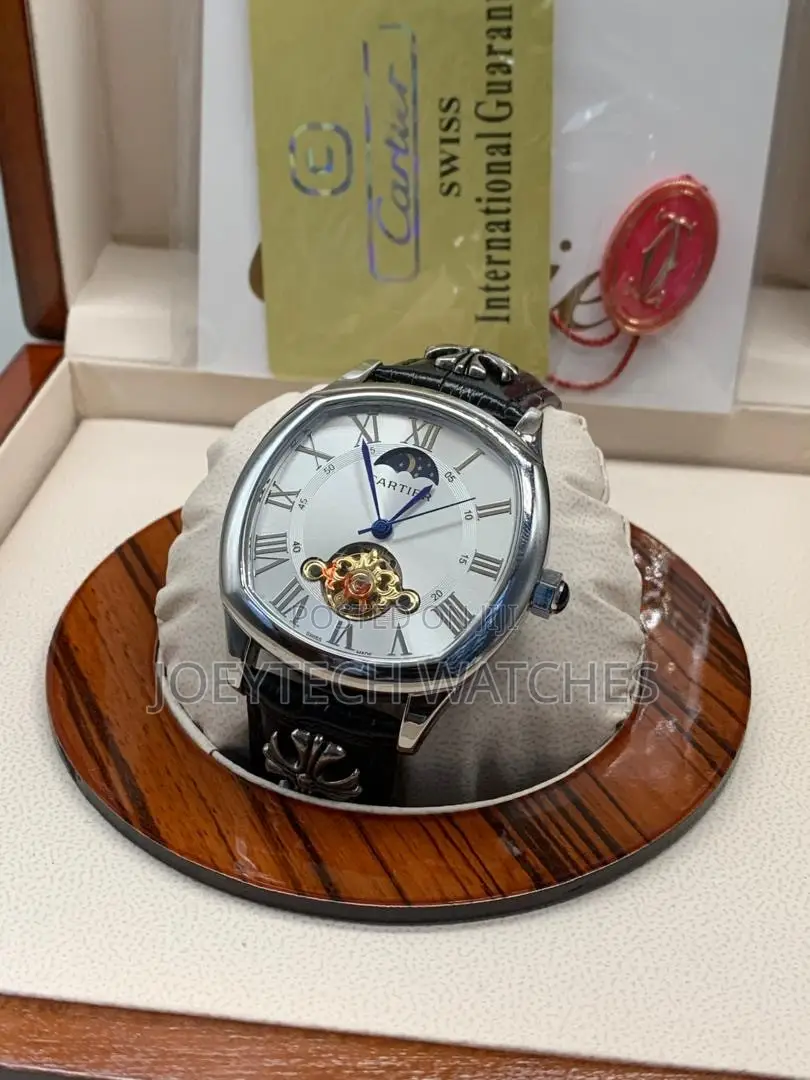 Cartier-Inspired Tonneau Automatic Tourbillon Watch