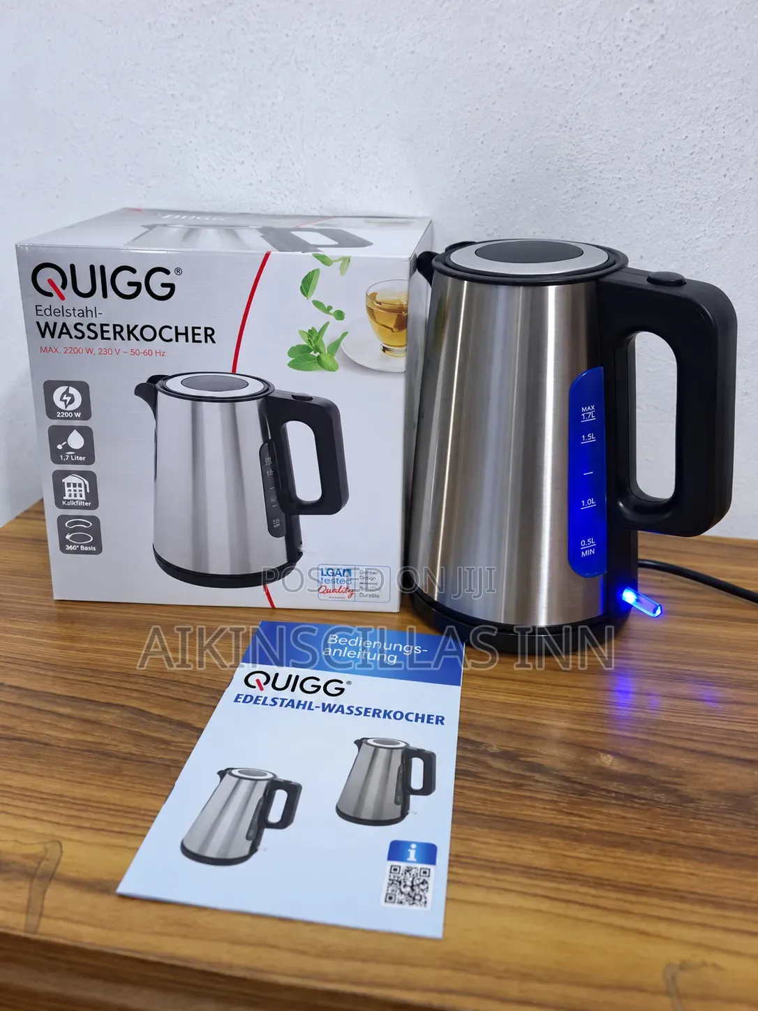 QUIGG German Electric Kettle