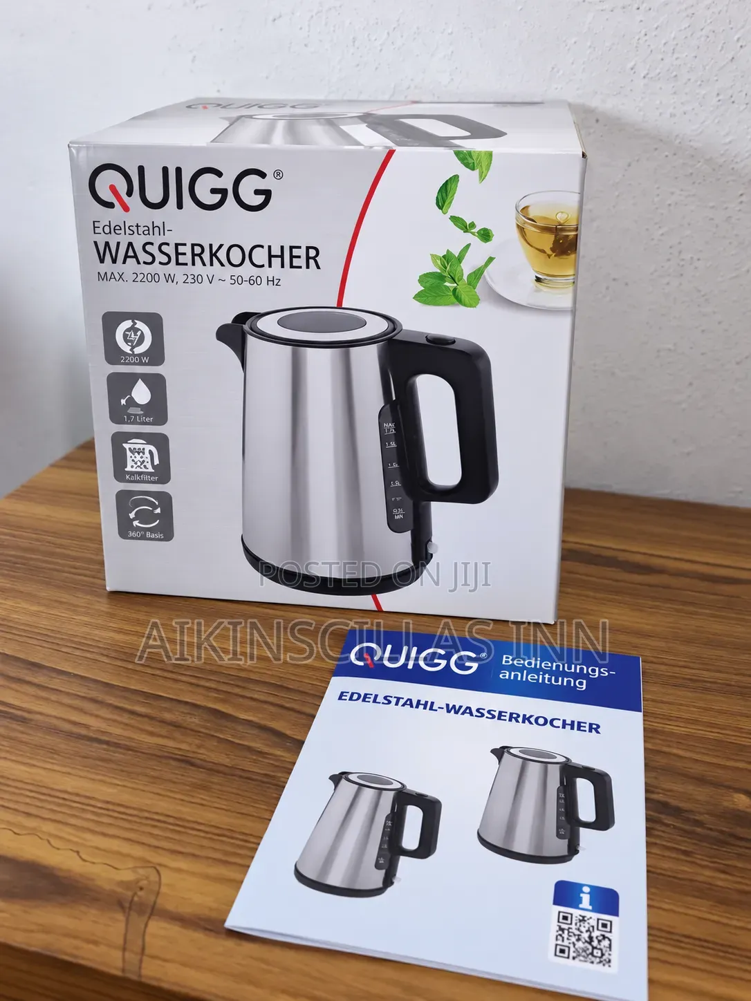 QUIGG German Electric Kettle