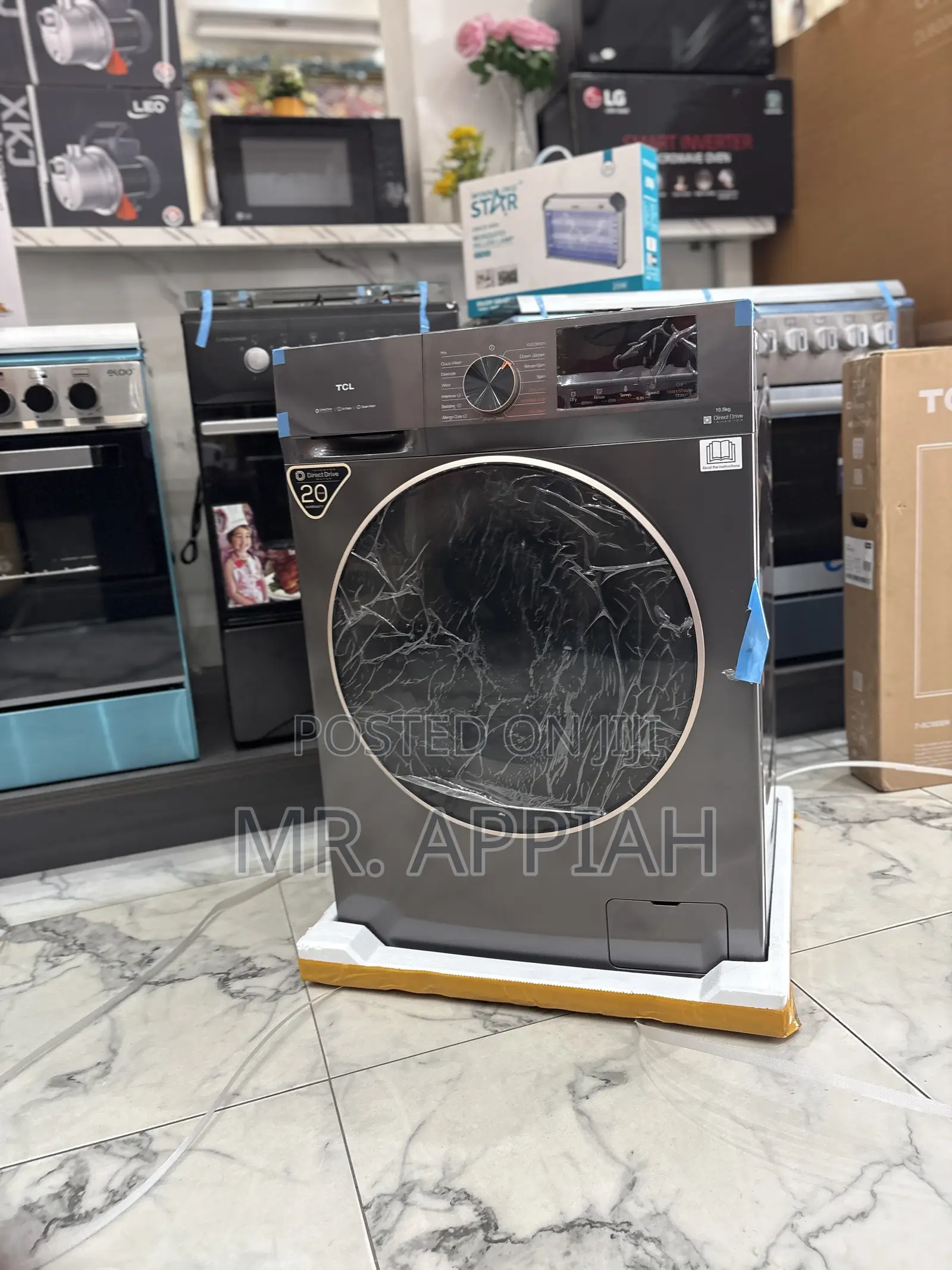 Unique TCL Front Load Full Automatic Wash Dry(10kg)Gray
