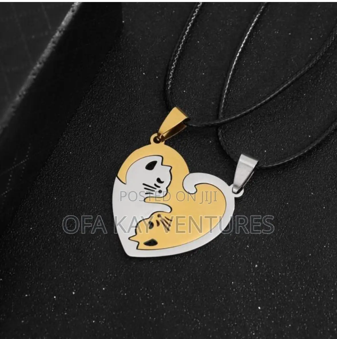 Cat Couple Love Necklace