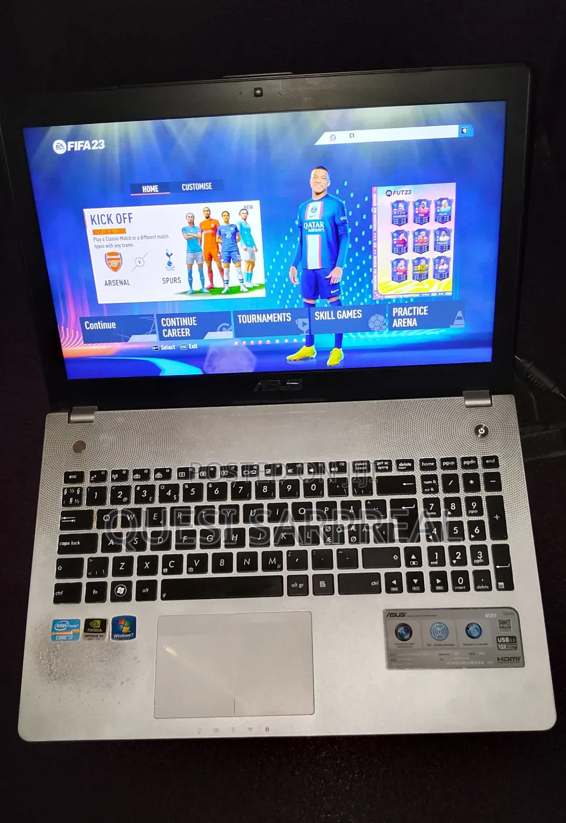 Laptop Asus A42JB 8GB Intel Core i7 SSD 500GB