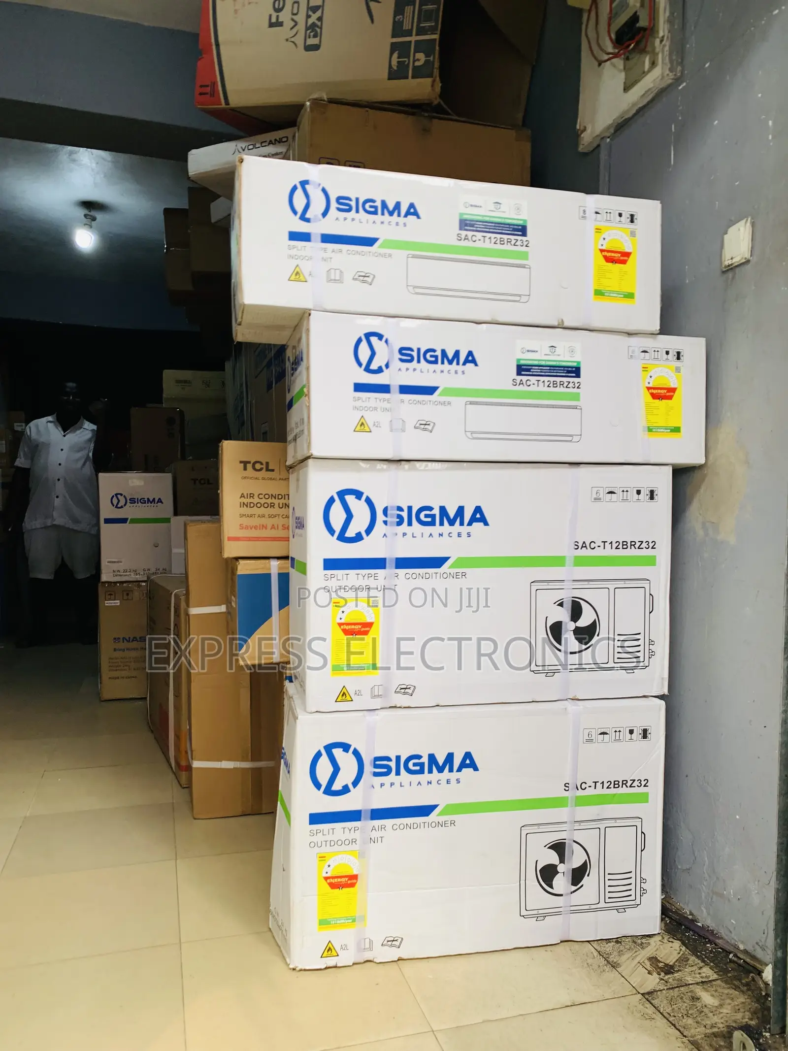 Hot Deals Sigma 1.5Hp R410 Split Air Conditioner BREEZE-HY12SB