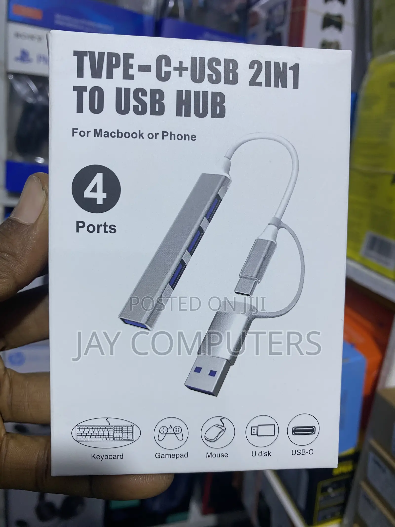 2in1 Type-C+USB to USB Hub